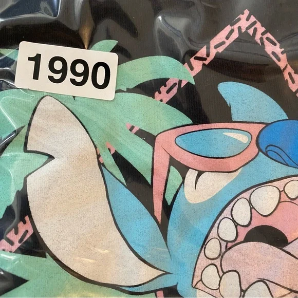 Lilo & Stitch: "Stitch w/ Ice Cream" Tank-Top Black Men’s Size XL - Picture 7 of 7